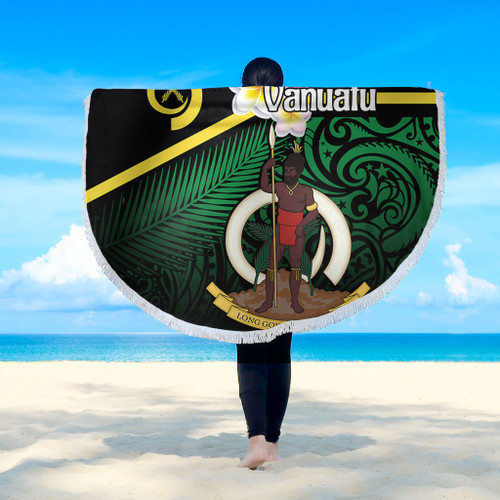 Australia  South Sea Islanders Beach Blanket - Vanuatu Special Original Flag In Polynesian Style Beach Blanket Australia  South Sea Islanders Beach Blanket - Vanuatu Special Original Flag In Polynesian Style Beach Blanket