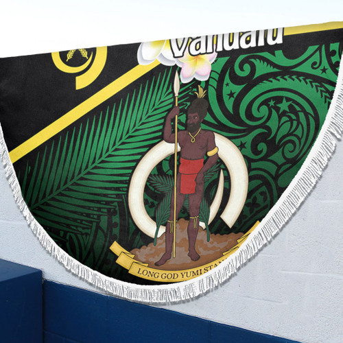 Australia  South Sea Islanders Beach Blanket - Vanuatu Special Original Flag In Polynesian Style Beach Blanket Australia  South Sea Islanders Beach Blanket - Vanuatu Special Original Flag In Polynesian Style Beach Blanket