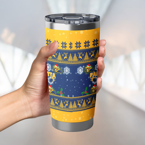 Parramatta Eels Tumbler - Special Ugly Christmas Parramatta Eels Tumbler - Special Ugly Christmas
