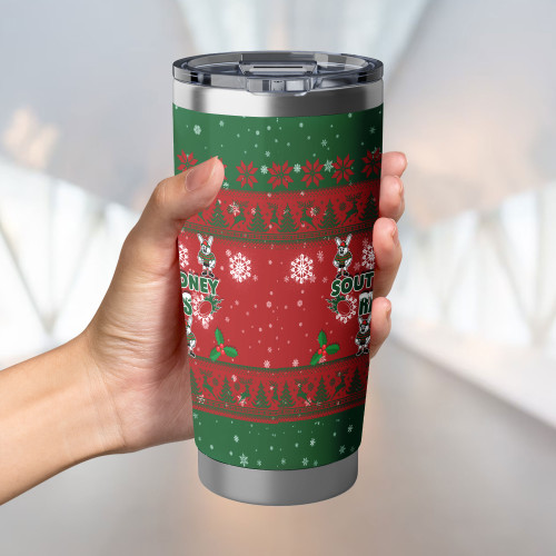 South Sydney Rabbitohs Tumbler - Special Ugly Christmas South Sydney Rabbitohs Tumbler - Special Ugly Christmas