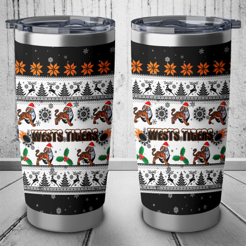 Wests Tigers Tumbler - Special Ugly Christmas