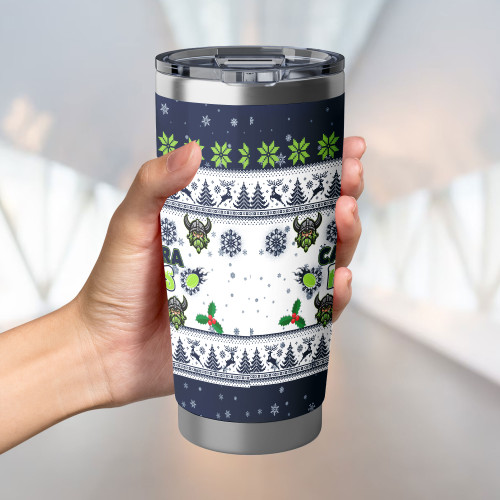 Canberra Raiders Tumbler - Special Ugly Christmas Canberra Raiders Tumbler - Special Ugly Christmas