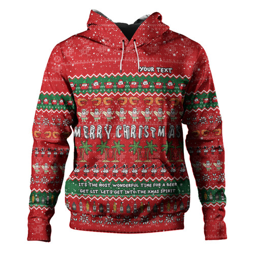 Australia Christmas Custom Hoodie - Aussie Ugly Christmas Let's Get Lit Hoodie Australia Christmas Custom Hoodie - Aussie Ugly Christmas Let's Get Lit Hoodie