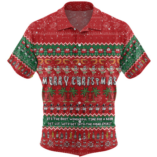 Australia Christmas Custom Hawaiian Shirt - Aussie Ugly Christmas Let's Get Lit Hawaiian Shirt Australia Christmas Custom Hawaiian Shirt - Aussie Ugly Christmas Let's Get Lit Hawaiian Shirt