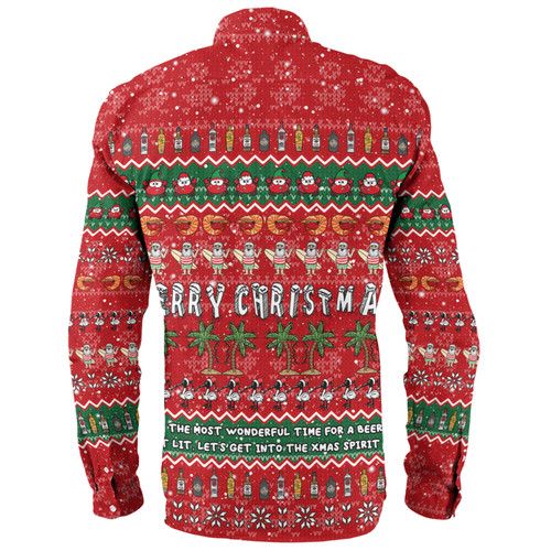 Australia Christmas Custom Long Sleeve Shirt - Aussie Ugly Christmas Let's Get Lit Long Sleeve Shirt Australia Christmas Custom Long Sleeve Shirt - Aussie Ugly Christmas Let's Get Lit Long Sleeve Shirt