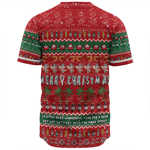 Australia Christmas Custom Baseball Shirt - Aussie Ugly Christmas Let's Get Lit Baseball Shirt Australia Christmas Custom Baseball Shirt - Aussie Ugly Christmas Let's Get Lit Baseball Shirt