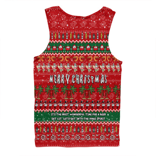 Australia Christmas Custom Men Singlet - Aussie Ugly Christmas Let's Get Lit Men Singlet Australia Christmas Custom Men Singlet - Aussie Ugly Christmas Let's Get Lit Men Singlet