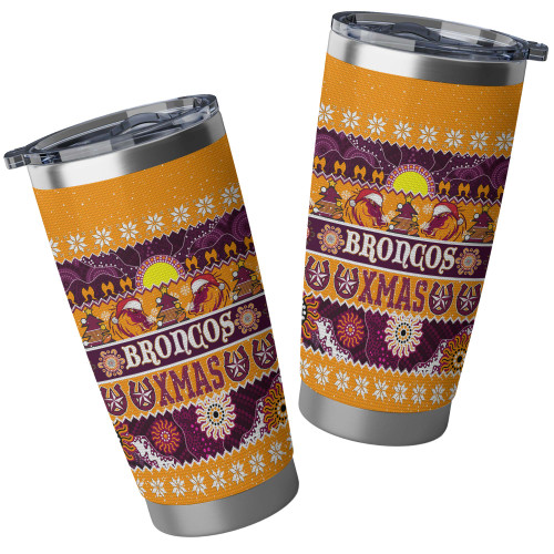 Brisbane Broncos Christmas Aboriginal Tumbler - Indigenous Knitted Ugly Style Tumbler Brisbane Broncos Christmas Aboriginal Tumbler - Indigenous Knitted Ugly Style Tumbler