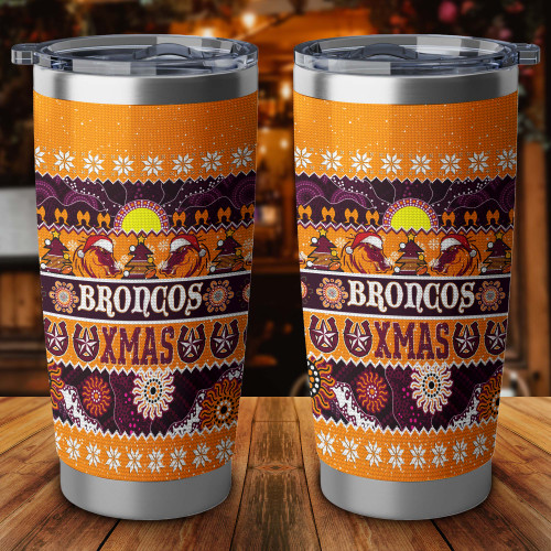 Brisbane Broncos Christmas Aboriginal Tumbler - Indigenous Knitted Ugly Style Tumbler Brisbane Broncos Christmas Aboriginal Tumbler - Indigenous Knitted Ugly Style Tumbler