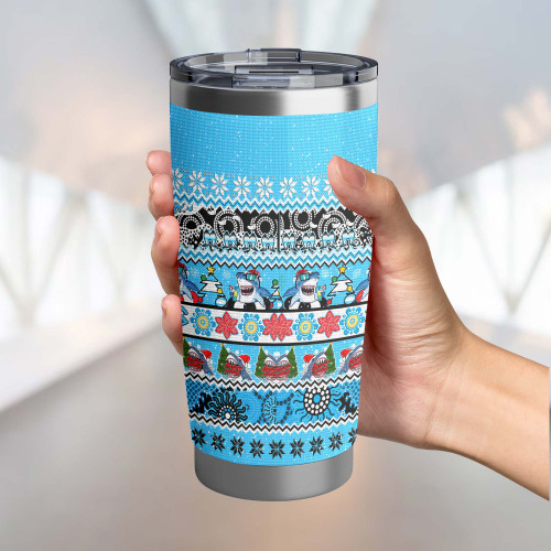 Cronulla-Sutherland Sharks Christmas Aboriginal Tumbler - Indigenous Knitted Ugly Style Cronulla-Sutherland Sharks Christmas Aboriginal Tumbler - Indigenous Knitted Ugly Style