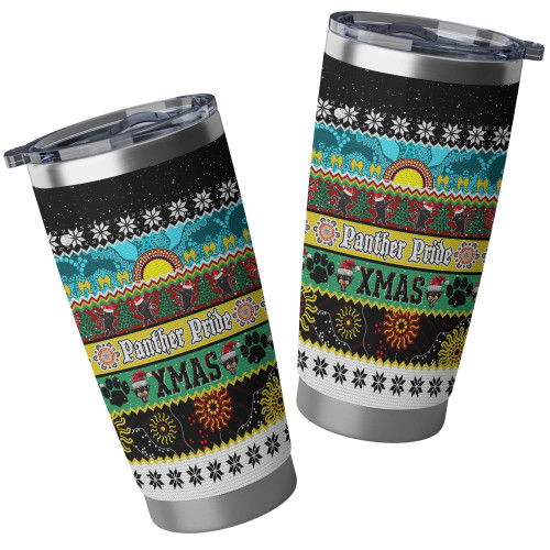 Penrith Panthers Christmas Aboriginal Tumbler - Indigenous Knitted Ugly Style Penrith Panthers Christmas Aboriginal Tumbler - Indigenous Knitted Ugly Style
