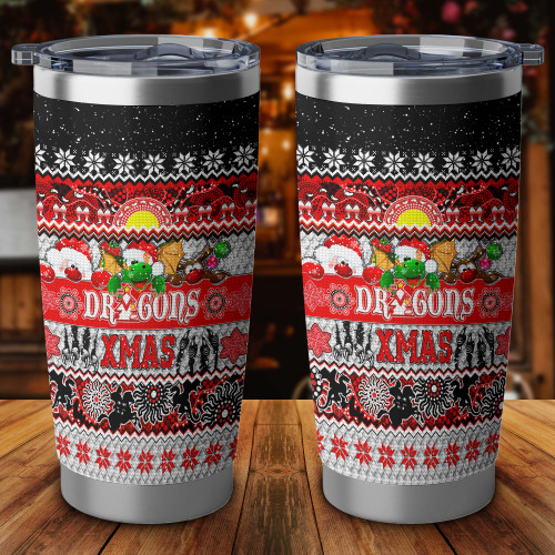 St. George Illawarra Dragons Christmas Aboriginal Tumbler - Indigenous Knitted Ugly Style St. George Illawarra Dragons Christmas Aboriginal Tumbler - Indigenous Knitted Ugly Style