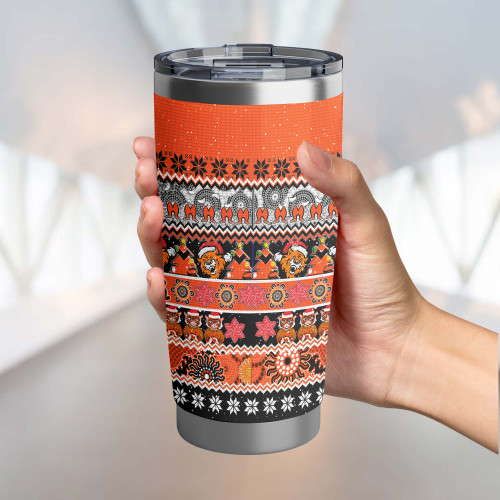 Wests Tigers Christmas Aboriginal Tumbler - Indigenous Knitted Ugly Style Wests Tigers Christmas Aboriginal Tumbler - Indigenous Knitted Ugly Style