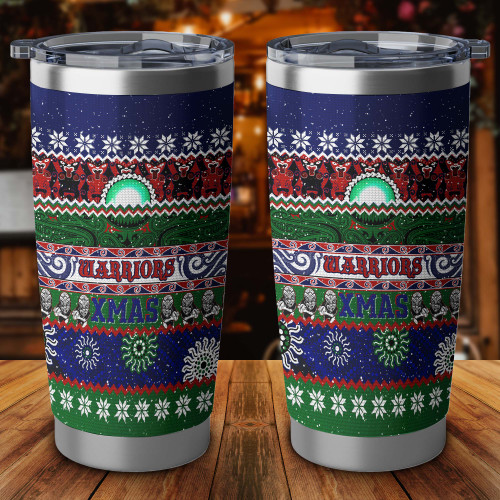 New Zealand Warriors Warriors Christmas Maori Tumbler - Indigenous Knitted Ugly Style New Zealand Warriors Warriors Christmas Maori Tumbler - Indigenous Knitted Ugly Style