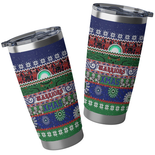 New Zealand Warriors Warriors Christmas Maori Tumbler - Indigenous Knitted Ugly Style New Zealand Warriors Warriors Christmas Maori Tumbler - Indigenous Knitted Ugly Style