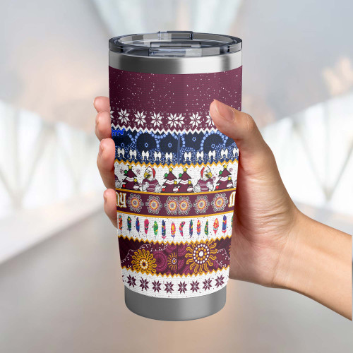 Manly Warringah Sea Eagles Christmas Aboriginal Tumbler - Indigenous Knitted Ugly Style Manly Warringah Sea Eagles Christmas Aboriginal Tumbler - Indigenous Knitted Ugly Style