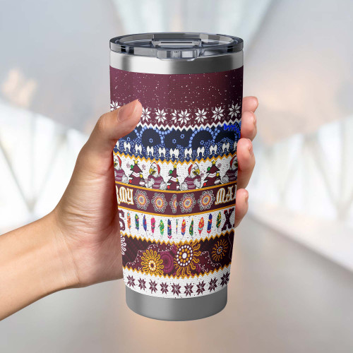 Manly Warringah Sea Eagles Christmas Aboriginal Tumbler - Indigenous Knitted Ugly Style Manly Warringah Sea Eagles Christmas Aboriginal Tumbler - Indigenous Knitted Ugly Style