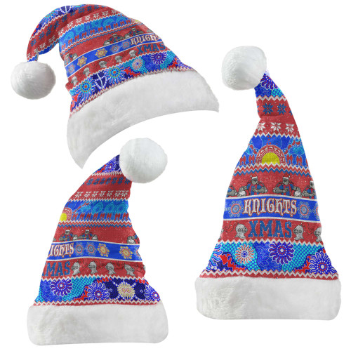 Newcastle Knights Christmas Aboriginal Hat - Indigenous Knitted Ugly Style Newcastle Knights Christmas Aboriginal Hat - Indigenous Knitted Ugly Style