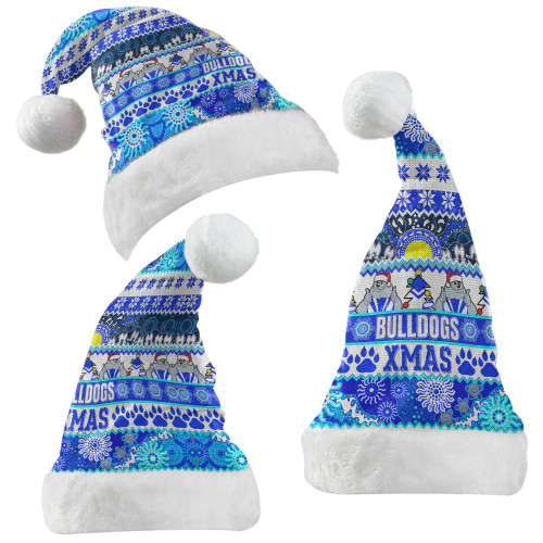 Canterbury-Bankstown Bulldogs Christmas Aboriginal Hat - Indigenous Knitted Ugly Style