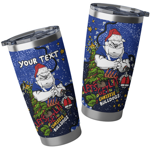 Canterbury-Bankstown Bulldogs Christmas Custom Tumbler - Let's Get Lit Chrissie Pressie Tumbler Canterbury-Bankstown Bulldogs Christmas Custom Tumbler - Let's Get Lit Chrissie Pressie Tumbler