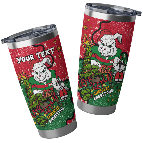 South Sydney Rabbitohs Custom Tumbler - Let's Get Lit Chrissie Pressie Tumbler South Sydney Rabbitohs Custom Tumbler - Let's Get Lit Chrissie Pressie Tumbler