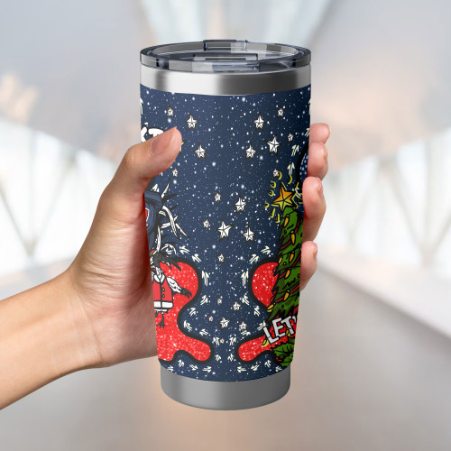 Sydney Roosters Christmas Custom Tumbler - Let's Get Lit Chrissie Pressie Tumbler Sydney Roosters Christmas Custom Tumbler - Let's Get Lit Chrissie Pressie Tumbler