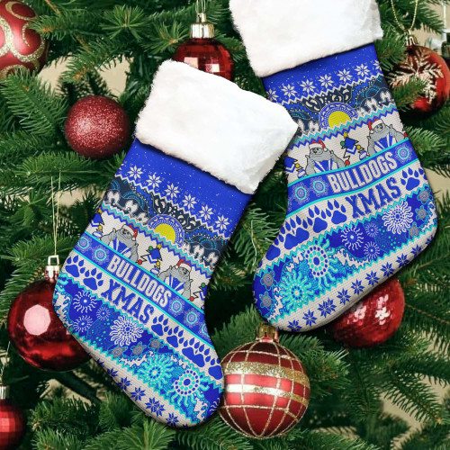 Canterbury-Bankstown Bulldogs Aboriginal Christmas Stocking - Indigenous Knitted Ugly Style Canterbury-Bankstown Bulldogs Aboriginal Christmas Stocking - Indigenous Knitted Ugly Style