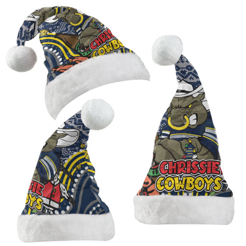 North Queensland Cowboys Christmas Hat - Christmas Knit Patterns Vintage Jersey Ugly North Queensland Cowboys Christmas Hat - Christmas Knit Patterns Vintage Jersey Ugly