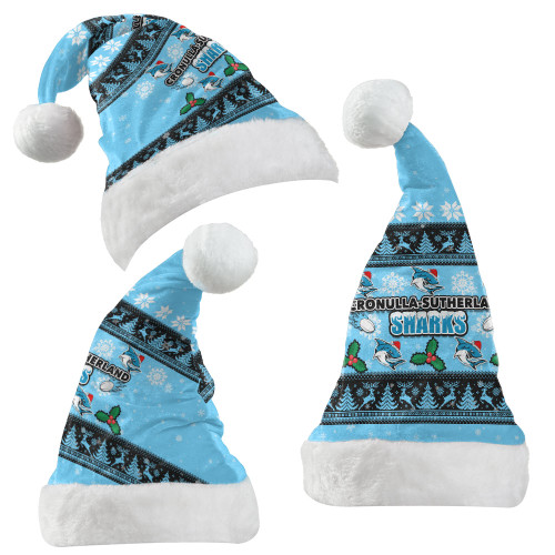 Cronulla-Sutherland Sharks Christmas Hat - Special Ugly Christmas Cronulla-Sutherland Sharks Christmas Hat - Special Ugly Christmas