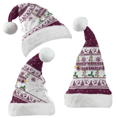 Manly Warringah Sea Eagles Christmas Hat - Special Ugly Christmas