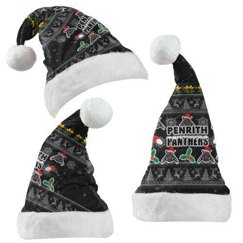 Penrith Panthers Christmas Hat - Special Ugly Christmas Penrith Panthers Christmas Hat - Special Ugly Christmas