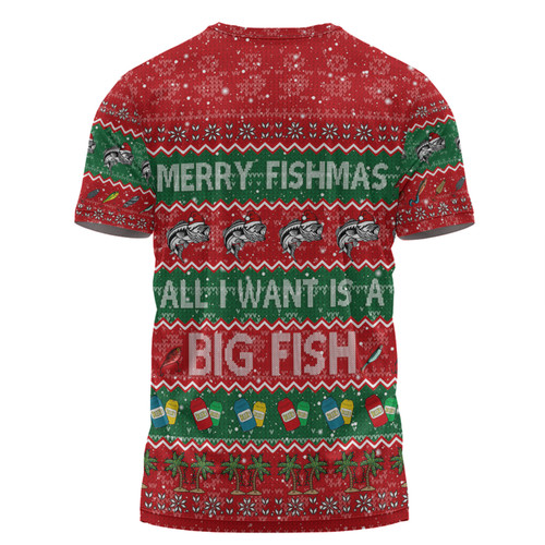 Australia Christmas Custom T-shirt - Merry Fishmas All I Want is a Big Fish T-shirt Australia Christmas Custom T-shirt - Merry Fishmas All I Want is a Big Fish T-shirt