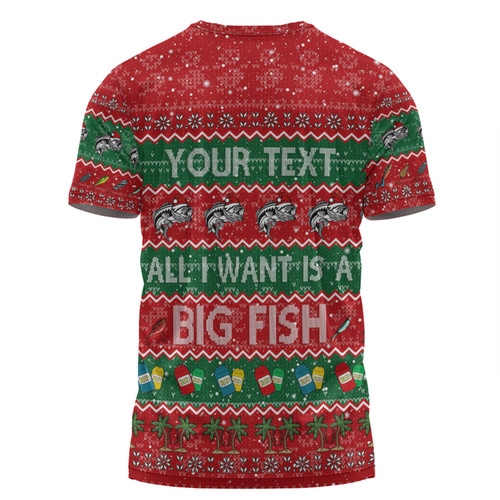 Australia Christmas Custom T-shirt - Merry Fishmas All I Want is a Big Fish T-shirt Australia Christmas Custom T-shirt - Merry Fishmas All I Want is a Big Fish T-shirt