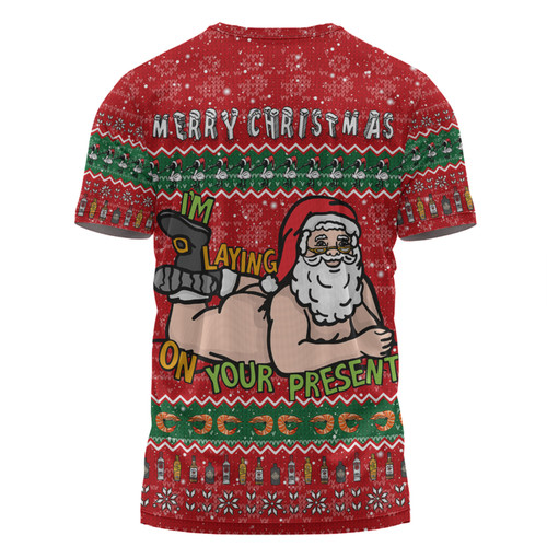 Australia Christmas Custom T-shirt - Merry Chrismas I'm Laying On Your Present T-shirt Australia Christmas Custom T-shirt - Merry Chrismas I'm Laying On Your Present T-shirt