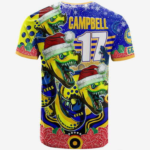 Parramatta Eels Christmas T-shirt - Custom Christmas Eels Indigenous T-shirt Parramatta Eels Christmas T-shirt - Custom Christmas Eels Indigenous T-shirt