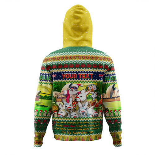Australia Christmas Custom Hoodie - Six White Boomers Hoodie
