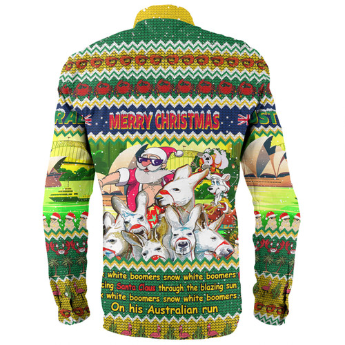 Australia Christmas Custom Long Sleeve Shirt - Six White Boomers Long Sleeve Shirt Australia Christmas Custom Long Sleeve Shirt - Six White Boomers Long Sleeve Shirt