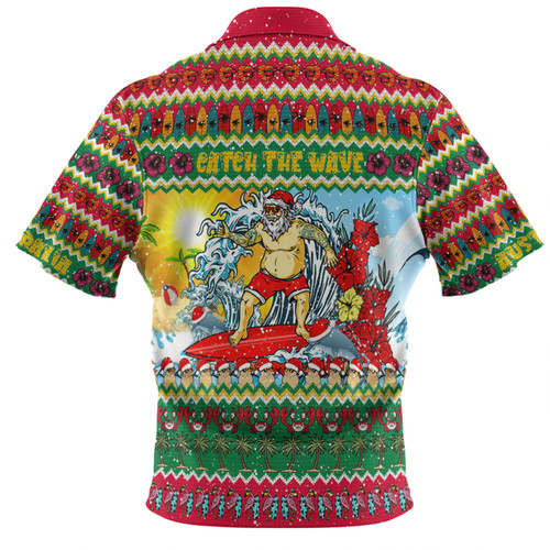 Australia Christmas Custom Hawaiian Shirt - Surfing Santa Hawaiian Shirt Australia Christmas Custom Hawaiian Shirt - Surfing Santa Hawaiian Shirt