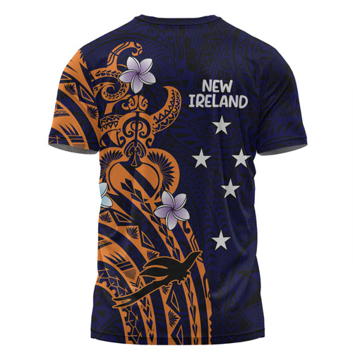Australia South Sea Islanders T-shirt - New Ireland Flag With Polynesian Pattern T-shirt Australia South Sea Islanders T-shirt - New Ireland Flag With Polynesian Pattern T-shirt