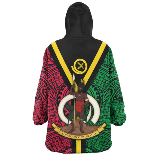 Australia South Sea Islanders Snug Hoodie - Vanuatu Polynesian Flag With Coat Of Arm Snug Hoodie Australia South Sea Islanders Snug Hoodie - Vanuatu Polynesian Flag With Coat Of Arm Snug Hoodie