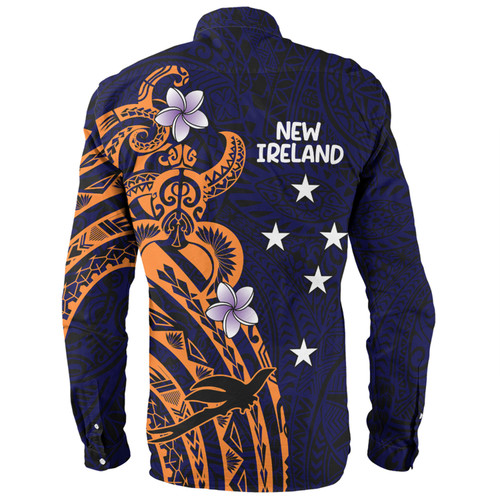 Australia South Sea Islanders Long Sleeve Shirt - New Ireland Flag With Polynesian Pattern Long Sleeve Shirt Australia South Sea Islanders Long Sleeve Shirt - New Ireland Flag With Polynesian Pattern Long Sleeve Shirt