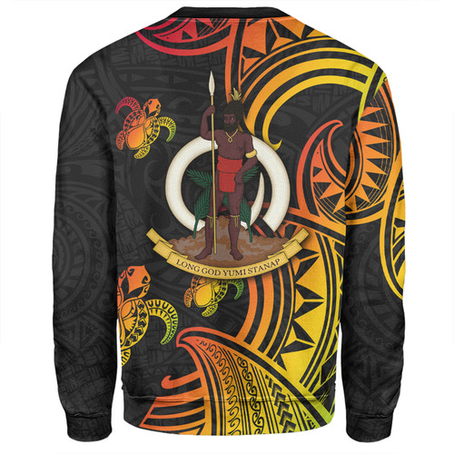 Australia South Sea Islanders Sweatshirt - Vanuatu Polynesian Reggae Tentacle Turtle Sweatshirt Australia South Sea Islanders Sweatshirt - Vanuatu Polynesian Reggae Tentacle Turtle Sweatshirt