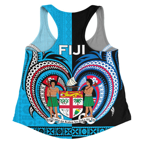 Australia South Sea Islanders Women Racerback Singlet - Fiji Is My Heart Women Racerback Singlet