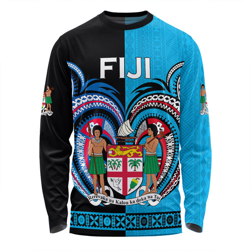 Australia South Sea Islanders Long Sleeve T-shirt - Fiji Is My Heart Long Sleeve T-shirt
