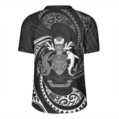 Australia South Sea Islanders Rugby Jersey - Solomon Islands White Tribal Wave Pattern Rugby Jersey Australia South Sea Islanders Rugby Jersey - Solomon Islands White Tribal Wave Pattern Rugby Jersey