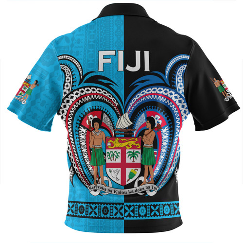 Australia South Sea Islanders Zip Polo Shirt - Fiji Is My Heart Zip Polo Shirt Australia South Sea Islanders Zip Polo Shirt - Fiji Is My Heart Zip Polo Shirt