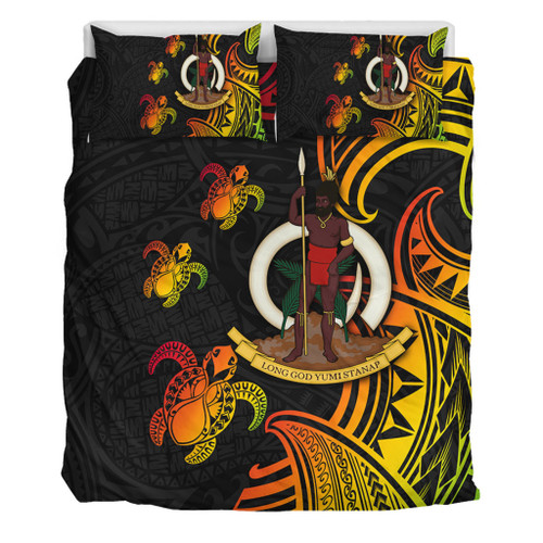 Australia South Sea Islanders Bedding Set - Vanuatu Polynesian Reggae Tentacle Turtle Bedding Set Australia South Sea Islanders Bedding Set - Vanuatu Polynesian Reggae Tentacle Turtle Bedding Set