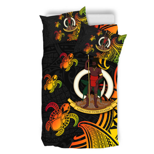 Australia South Sea Islanders Bedding Set - Vanuatu Polynesian Reggae Tentacle Turtle Bedding Set Australia South Sea Islanders Bedding Set - Vanuatu Polynesian Reggae Tentacle Turtle Bedding Set