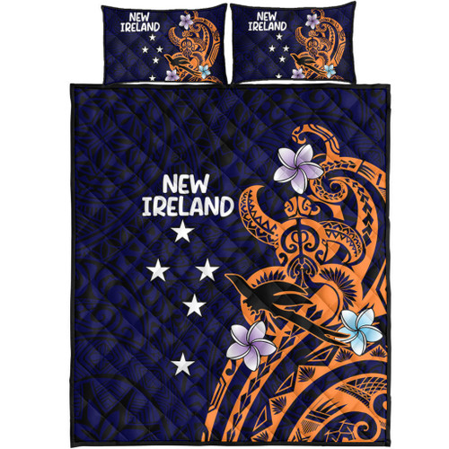Australia South Sea Islanders Quilt Bed Set - New Ireland Flag With Polynesian Pattern Quilt Bed Set Australia South Sea Islanders Quilt Bed Set - New Ireland Flag With Polynesian Pattern Quilt Bed Set