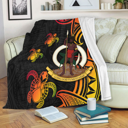 Australia South Sea Islanders Blanket - Vanuatu Polynesian Reggae Tentacle Turtle Blanket Australia South Sea Islanders Blanket - Vanuatu Polynesian Reggae Tentacle Turtle Blanket